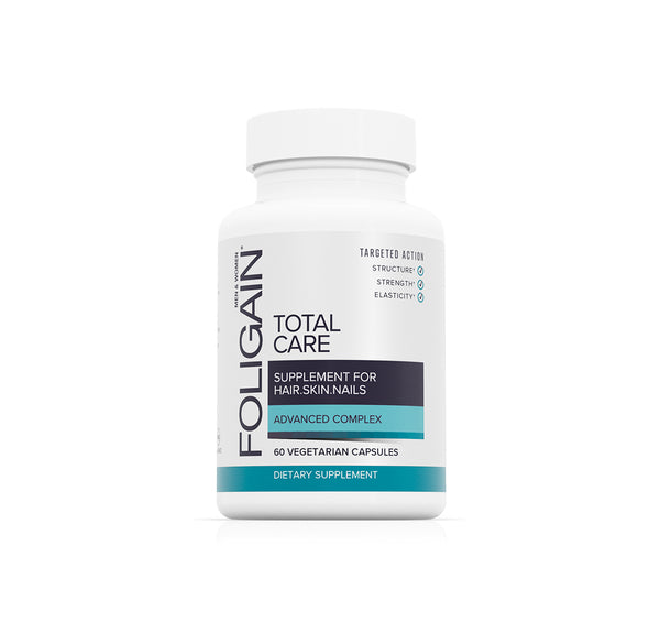 FOLIGAIN TOTAL CARE Supplement for Thinning Hair, Skin & Nails 60 Vegetarian Capsules