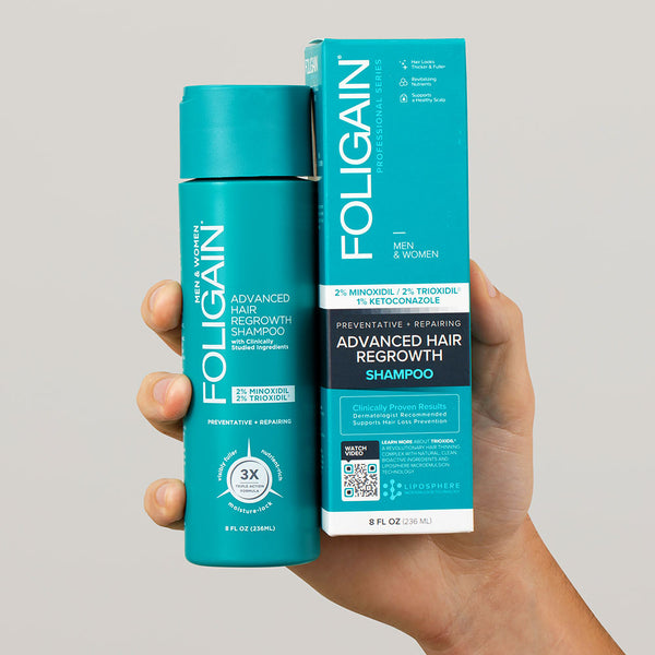 FOLIGAIN Advanced Hair Regrowth Hair Shampoo Minoxidil 2% + Trioxidil 2%