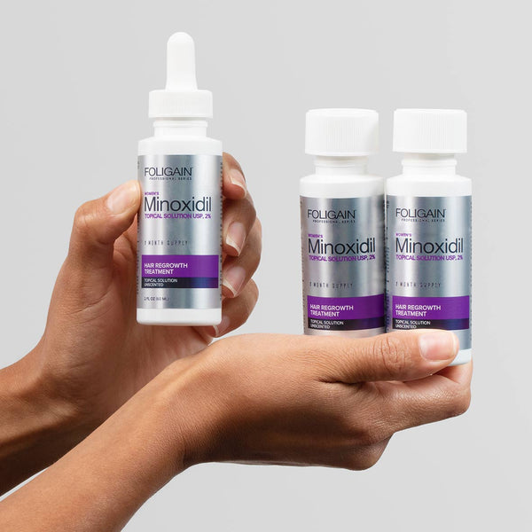 FOLIGAIN Minoxidil 2% Hair Regrowth Treatment For Women 3 Month Supply