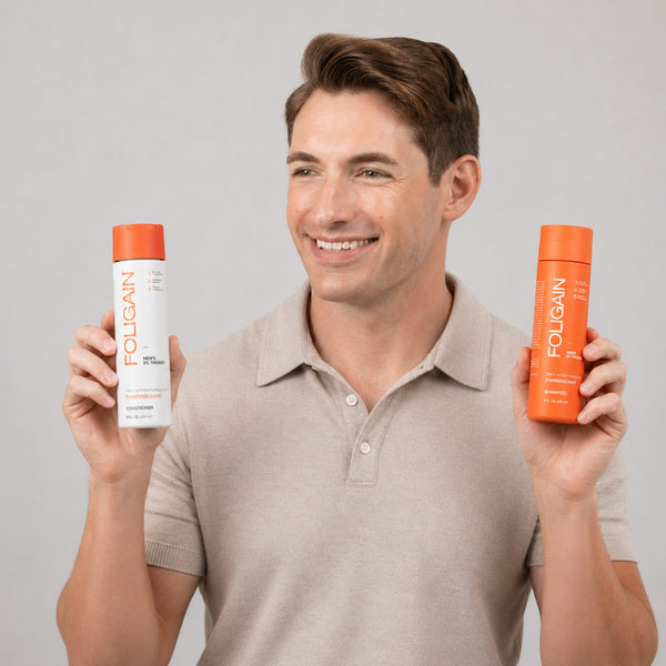 FOLIGAIN Hair Growth Shampoo + Conditioner Kit For Men - FOLIGAIN UNITED KINGDOM