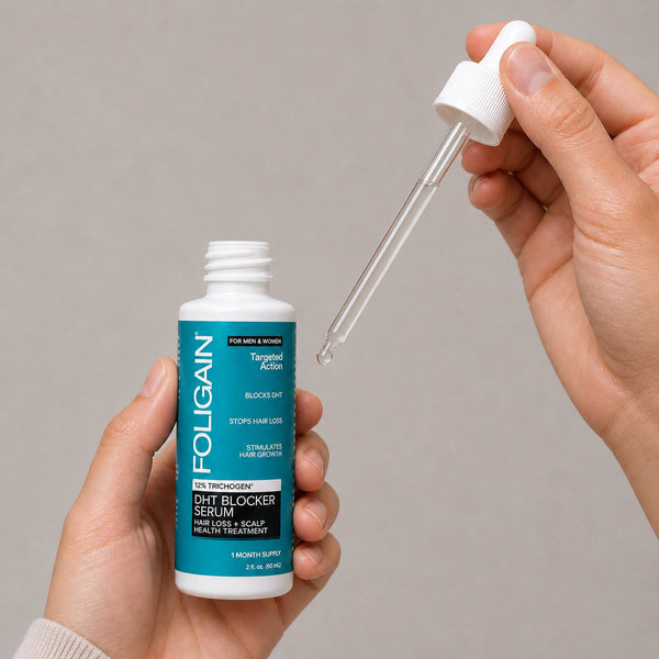 FOLIGAIN® Hair Regrowth DHT Blocker Serum with 12% Trichogen® - FOLIGAIN UNITED KINGDOM