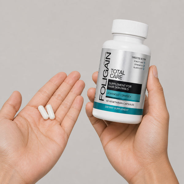 FOLIGAIN® TOTAL CARE Supplement for Thinning Hair, Skin & Nails 60 Vegetarian Capsules - FOLIGAIN UNITED KINGDOM