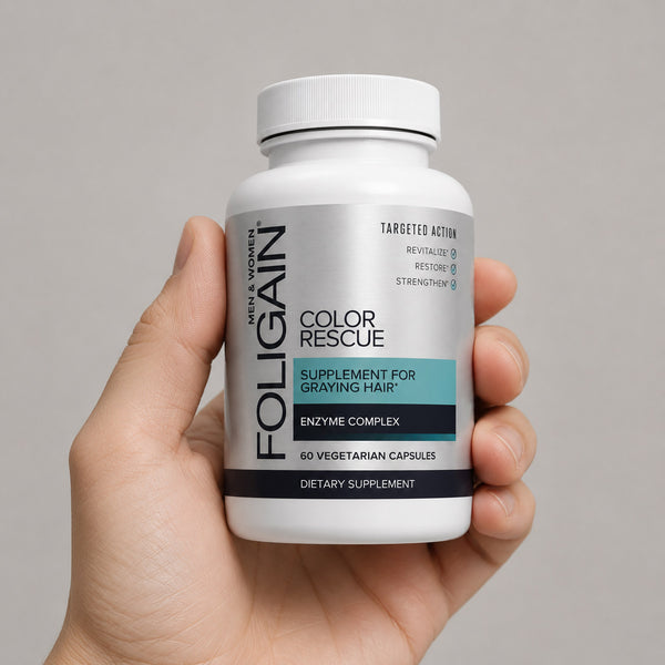 FOLIGAIN® Color Rescue Supplement For Graying Hair - FOLIGAIN UNITED KINGDOM
