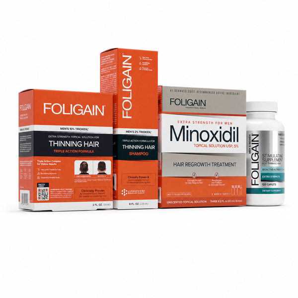 FOLIGAIN® Men's Hair Regrowth Kit - FOLIGAIN UNITED KINGDOM