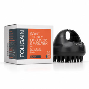 FOLIGAIN® Scalp Therapy Exfoliator & Massager in Black - FOLIGAIN UNITED KINGDOM