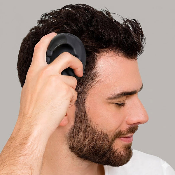 FOLIGAIN® Scalp Therapy Exfoliator & Massager in Black - FOLIGAIN UNITED KINGDOM