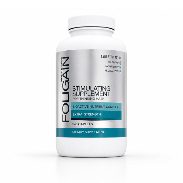 FOLIGAIN® Stimulating Supplement For Thinning Hair 120 Caplets - FOLIGAIN UNITED KINGDOM