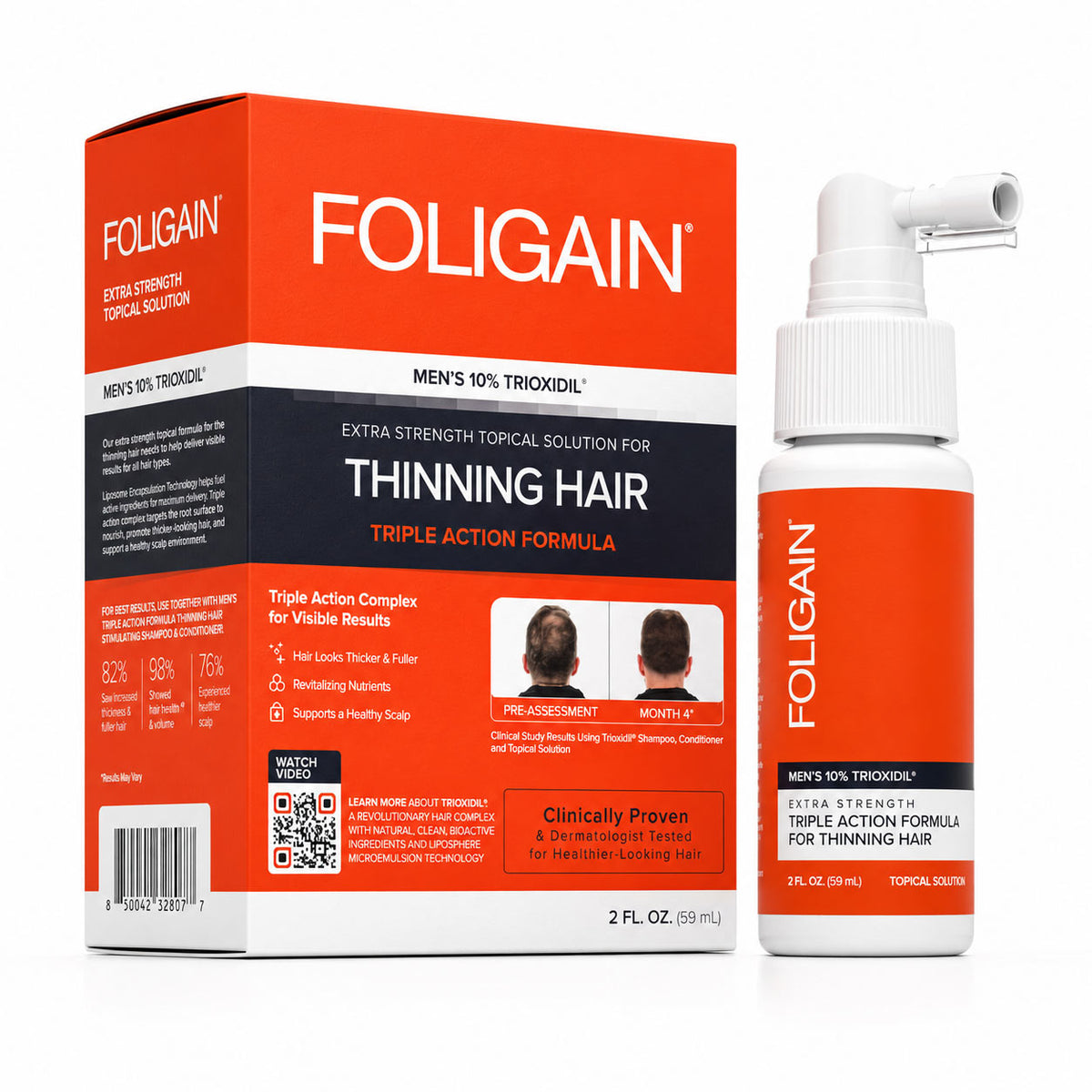 ® Triple Action Complete Formula Thinning Hair 10% TRIOXIDIL®