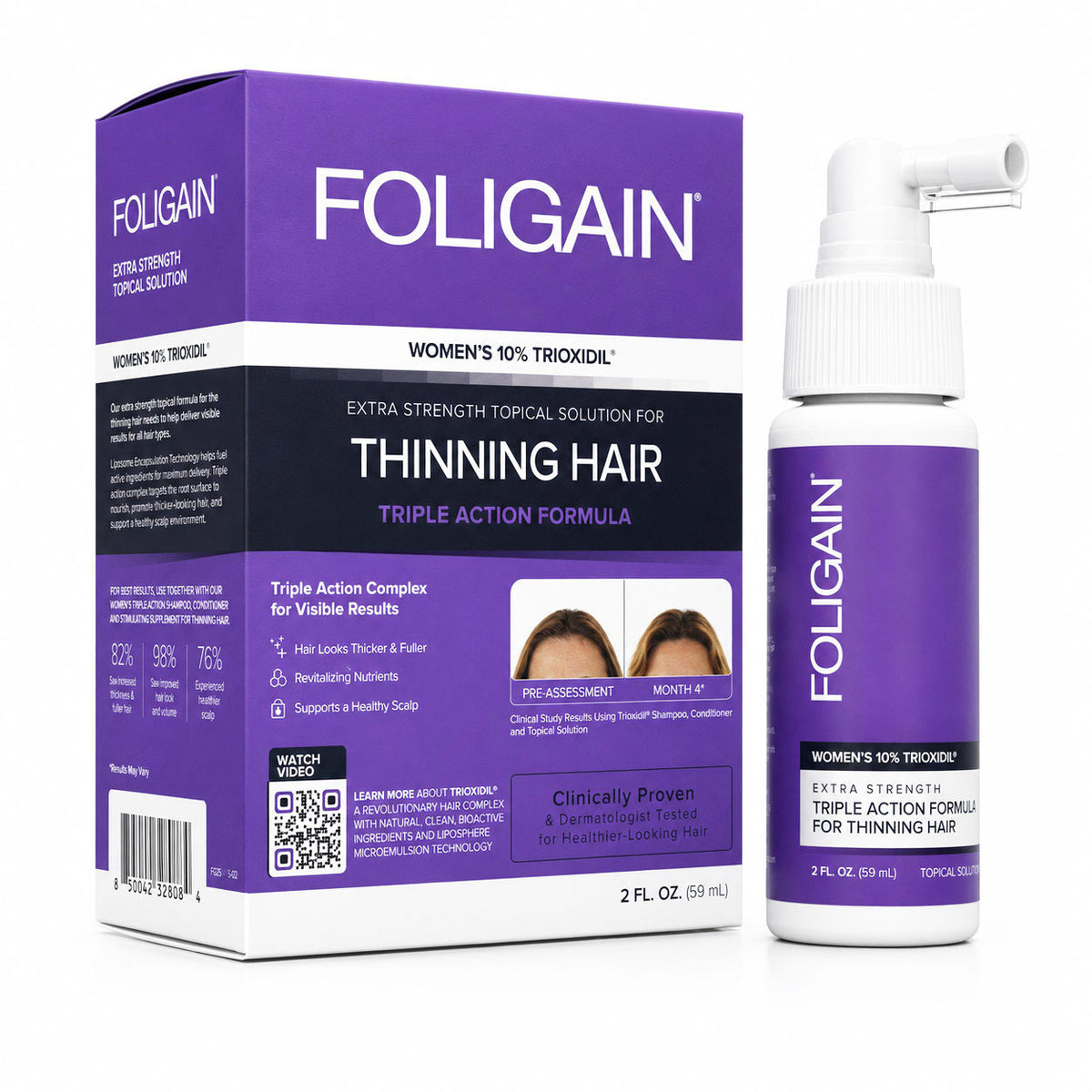 ® Triple Action Complete Formula Thinning Hair 10% TRIOXIDIL®