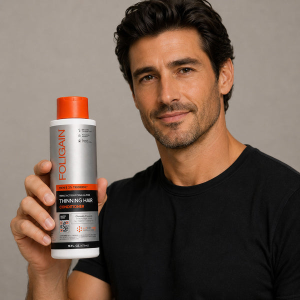 FOLIGAIN® Triple Action Conditioner For Thinning Hair For Men with 2% TRIOXIDIL® 473ml - FOLIGAIN UNITED KINGDOM