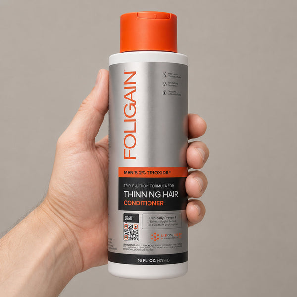 FOLIGAIN® Triple Action Conditioner For Thinning Hair For Men with 2% TRIOXIDIL® 473ml - FOLIGAIN UNITED KINGDOM
