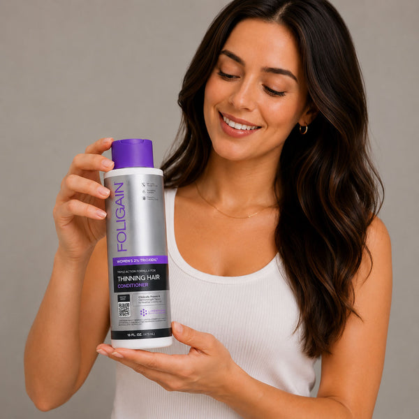 FOLIGAIN® Triple Action Conditioner For Thinning Hair For Women with 2% TRIOXIDIL® 473ml - FOLIGAIN UNITED KINGDOM
