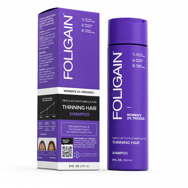 FOLIGAIN® Triple Action Shampoo For Thinning Hair For Women with 2% TRIOXIDIL® - FOLIGAIN UNITED KINGDOM