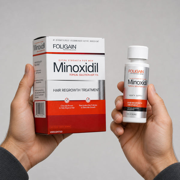 FOLIGAIN® Minoxidil 5% Hair Regrowth Treatment For Men One Month Supply - FOLIGAIN UNITED KINGDOM