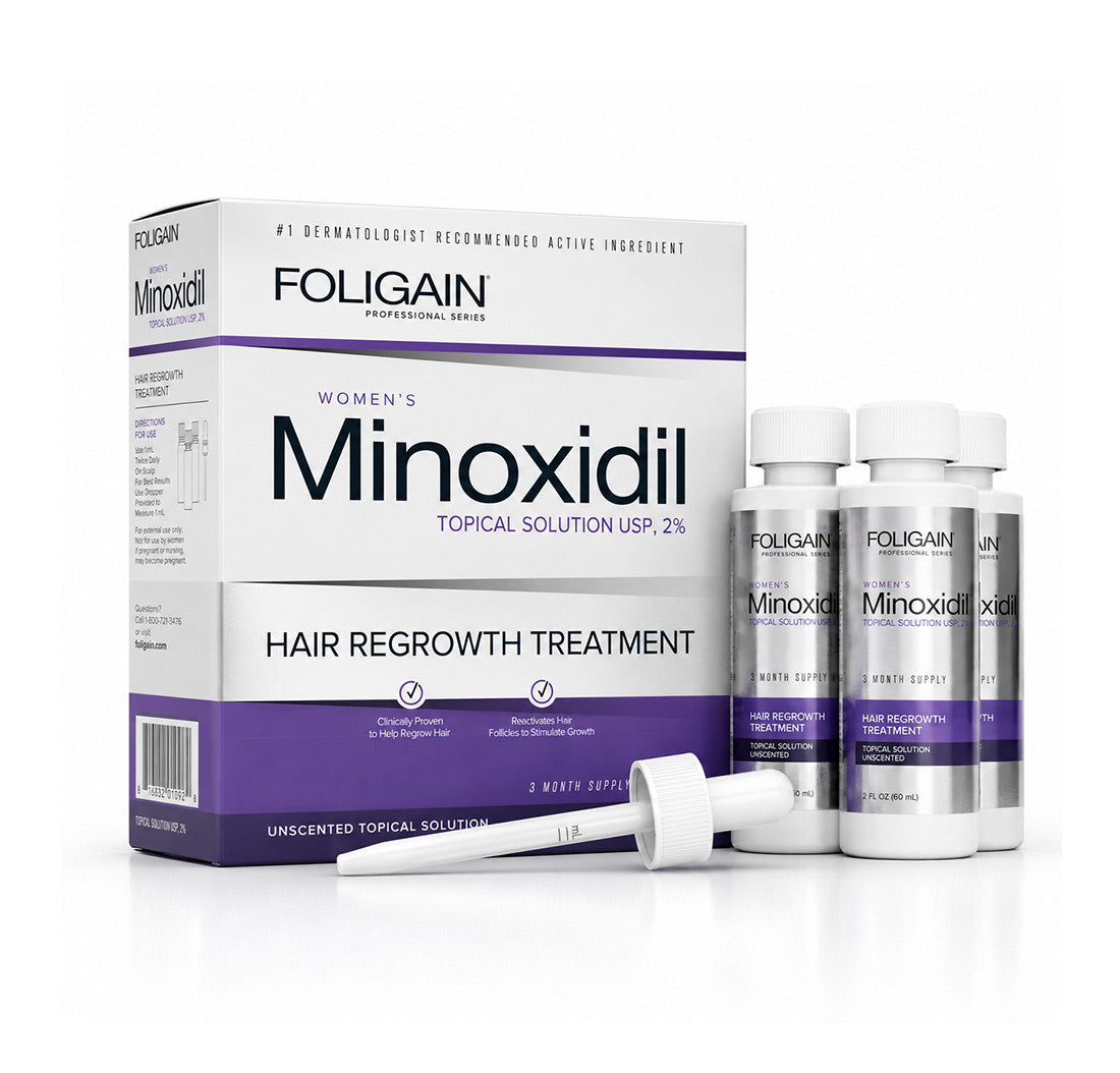 ® Minoxidil 2% Hair Regrowth Treatment 3 Month Supply