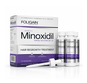 FOLIGAIN® Minoxidil 2% Hair Regrowth Treatment For Women 3 Month Supply - FOLIGAIN UNITED KINGDOM