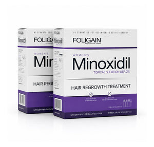 FOLIGAIN® Minoxidil 2% Hair Regrowth Treatment For Women 6 Month Supply - FOLIGAIN UNITED KINGDOM