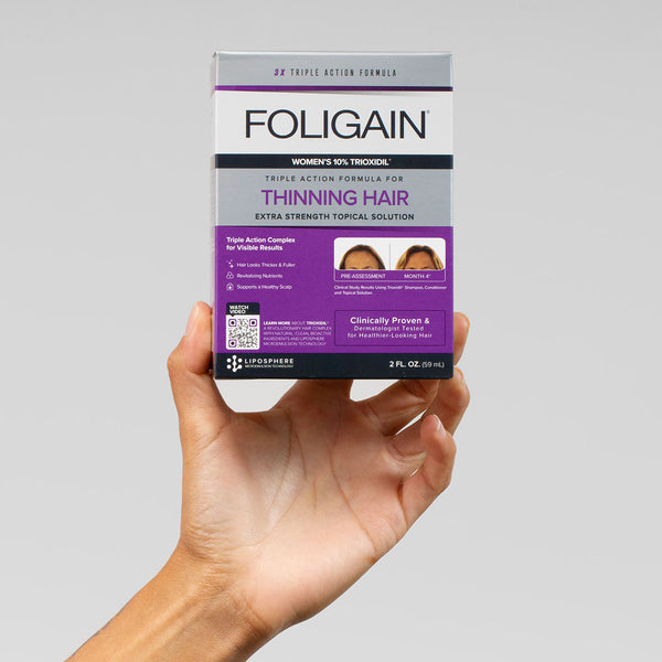 FOLIGAIN Triple Action Complete Formula For Thinning Hair For Women with 10% Trioxidil - FOLIGAIN UNITED KINGDOM